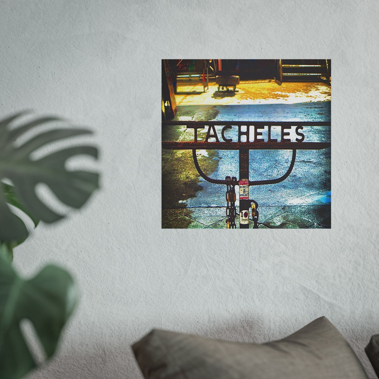 Tacheles Building Berlin - Rustic Steel Sign.