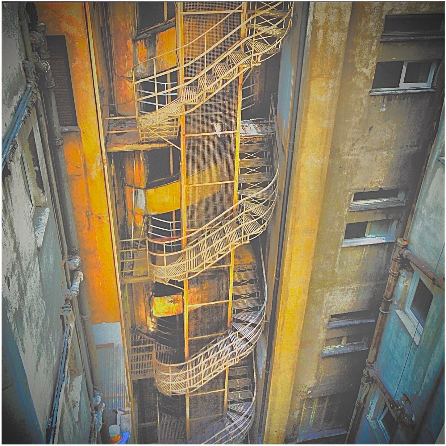 Athens Stairwell (yellow).